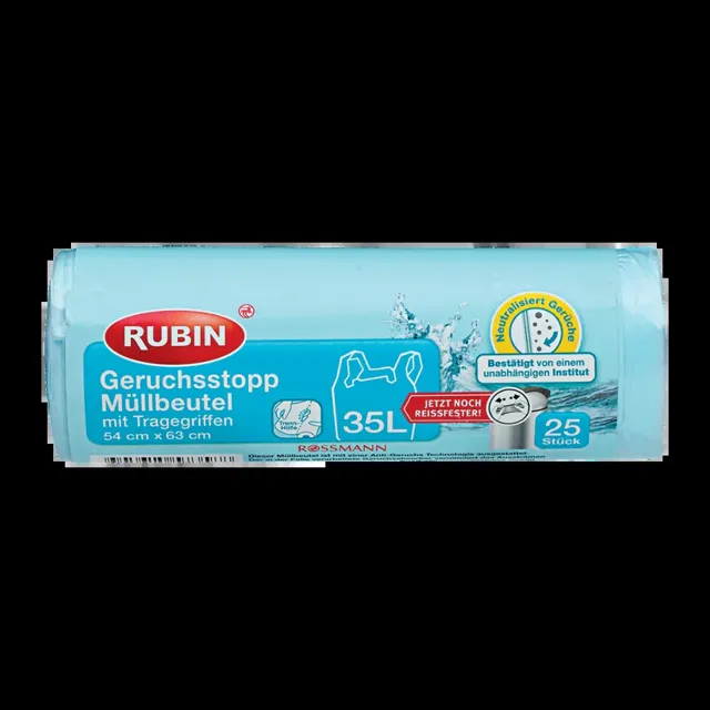 RUBIN Odpadkové pytle s uchy 35 l 25 ks