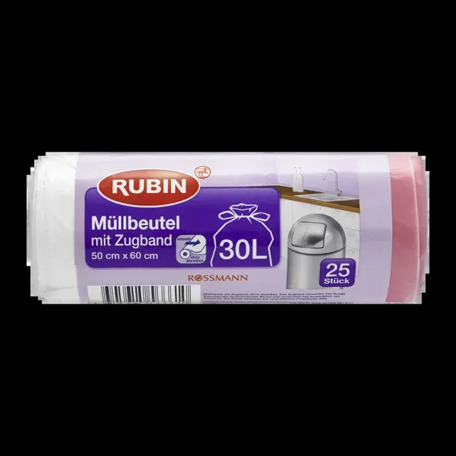 RUBIN Pytle na odpadky zatahovací 30 l 25 ks