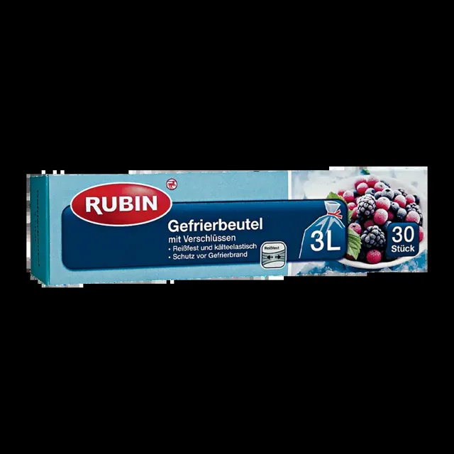 RUBIN Sáčky do mrazáku 3 l 30 ks