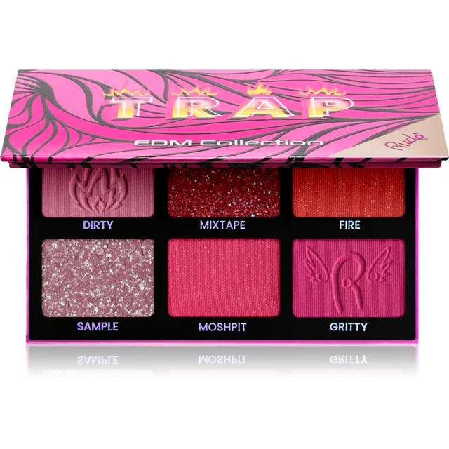 Rude Cosmetics EDM Collection paletka očních stínů odstín Trap 6 g