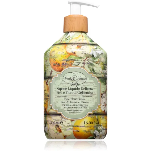 Rudy - Le Maioliche Pera & Fiori di Gelsomino Fine tekuté mýdlo 500 ml