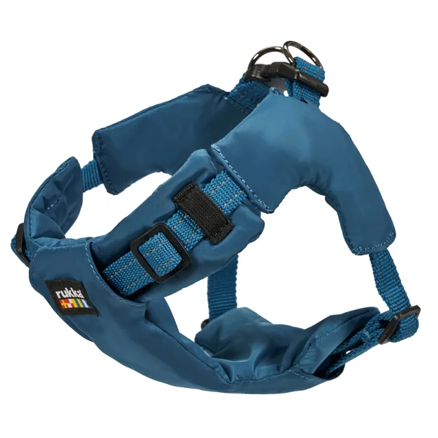Rukka Puff Mini postroj pro psy - velikost M: 40 - 50 cm obvod hrudníku, petrolejově modrá