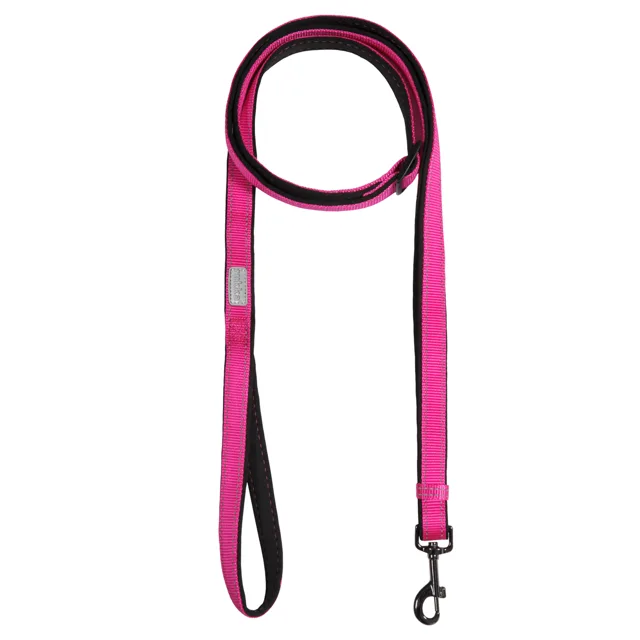 Rukka Solid vodítko, fuchsiové - velikost M: 120 - 200 cm dlouhá, 25 mm široká