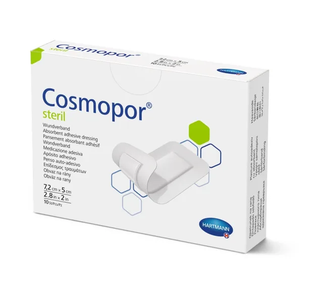 Rychloobvaz COSMOPOR sterilní 7.2x5cm 10ks