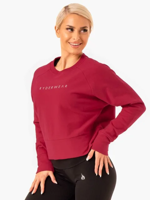 Ryderwear Dámská Mikina Motion Wine Red