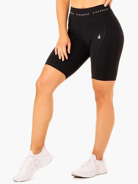 Ryderwear Dámské biker šortky s vysokým pasem Reflex černé
