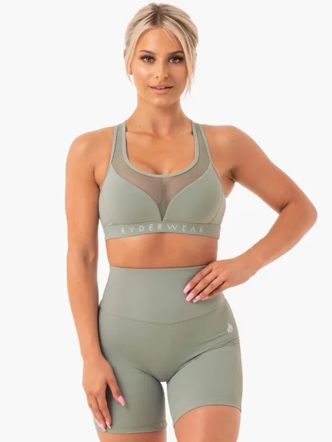 Ryderwear Sportovní podprsenka Hype Mesh Olive