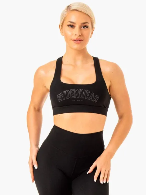 Ryderwear Sportovní podprsenka Knockout Racer Back černá