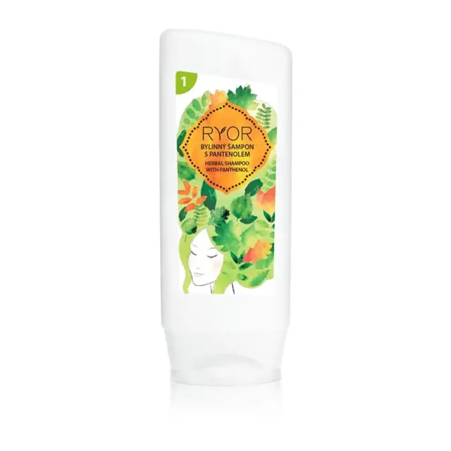 Ryor Hair Care bylinný šampon s panthenolem 200 ml