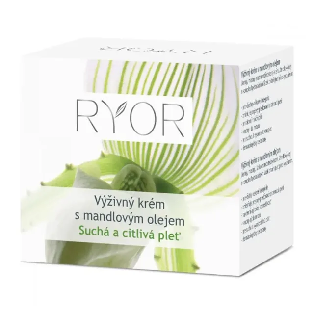 Ryor výživný krém s mandlovým olejem na suchou a citlivou pleť 50 ml