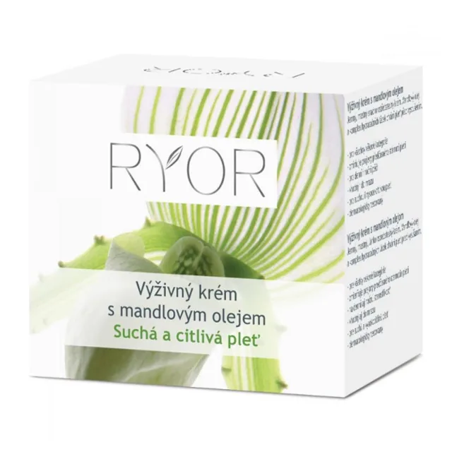 RYOR Výživný krém s mandlovým olejem pro suchou a citlivou pleť 50 ml