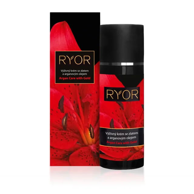 RYOR Výživný krém se zlatem a arganovým olejem 50 ml