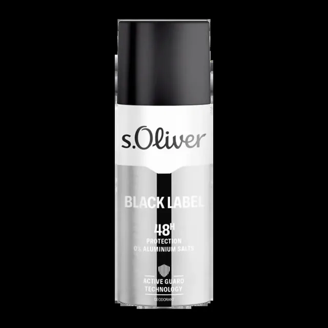 s.Oliver Deodorant sprej pro muže Black Label 150 ml