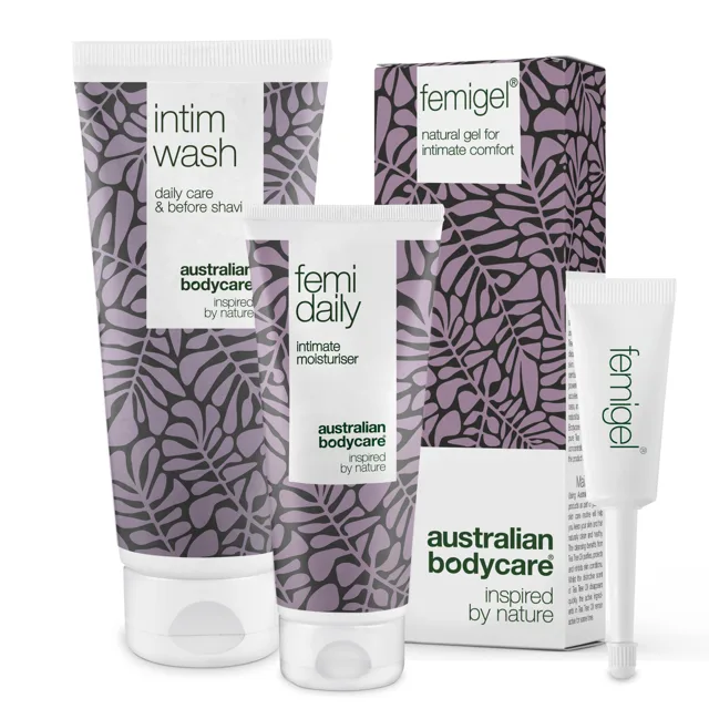 Sada 3 produktů pro péči při zánětu močového měchýře — Intimní produkty pro snížení suchosti, štípání a podráždění