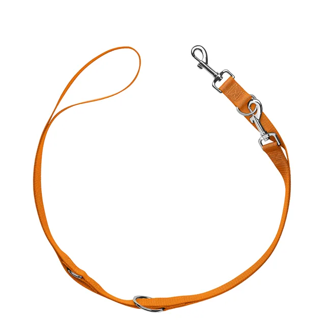 Sada HUNTER: Obojek London + vodítko London, oranžová  - Vario Basic vel. M + vodítko 200 cm / 10 mm