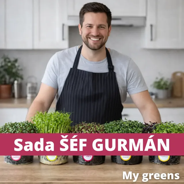 Sada na pěstování mikrobylinek Šéf gurmán