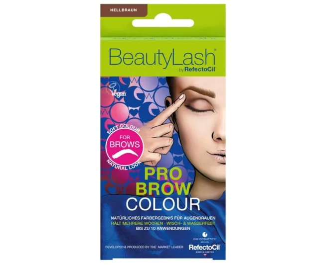 Sada pro barvení obočí RefectoCil BeautyLash Pro Brow Colour - světle hnědá + dárek zdarma