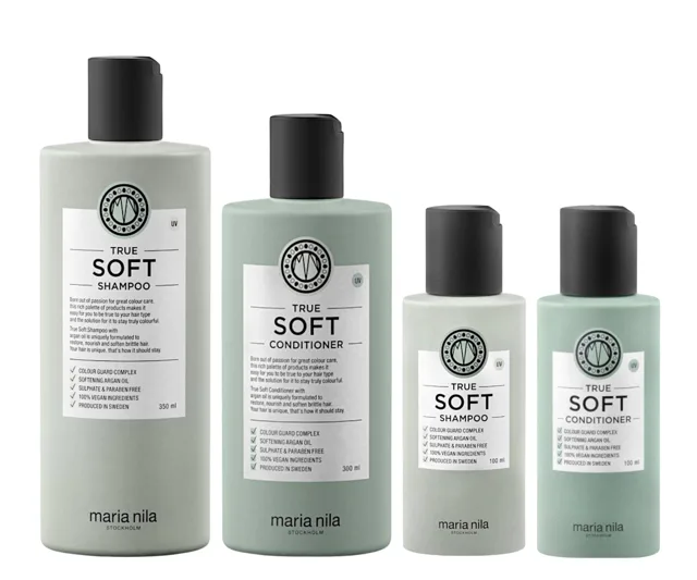 Sada pro hydrataci suchých vlasů s arganovým olejem Maria Nila True Soft + šampon 100 ml a kondicionér 100 ml zdarma + dárek zdarma