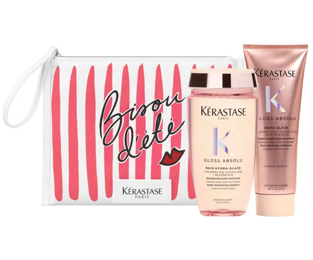 Sada pro vlasy se sklonem ke krepatění Kérastase Gloss Absolu + taštička zdarma + dárek zdarma