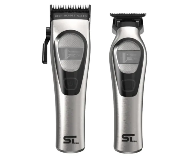 Sada profesionálního střihacího a konturovacího strojku na vlasy Supreme Trimmer TORQ Kit Elite Set - chromová (STB791) + dárek zdarma