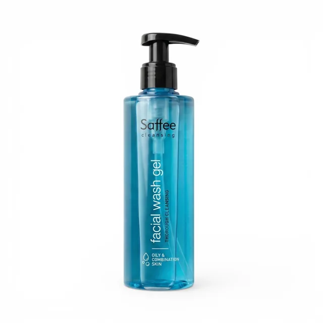 Saffee Cleansing Facial Wash Gel Oily & Combination Skin, 250ml (poškozený aplikátor)
