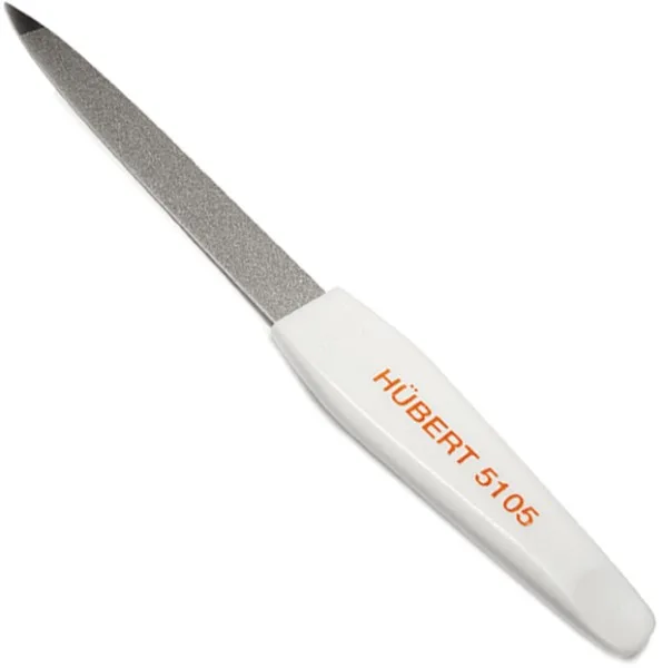 Safírový špičatý pilník na nehty Hairway "5", bílý - 148 mm (11505)