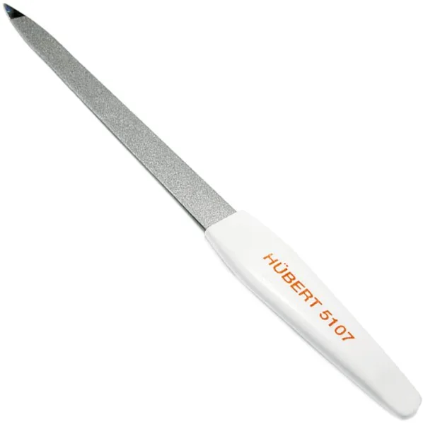 Safírový špičatý pilník na nehty Hairway "7", bílý - 175 mm (11507)