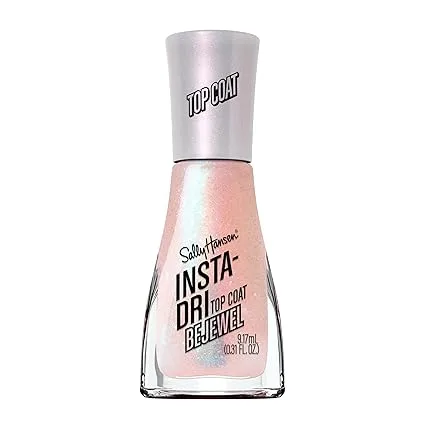 Sally Hansen TOP COAT BEJEWEL 130 Vrchní Růžový Lak na nehty 9,3ml