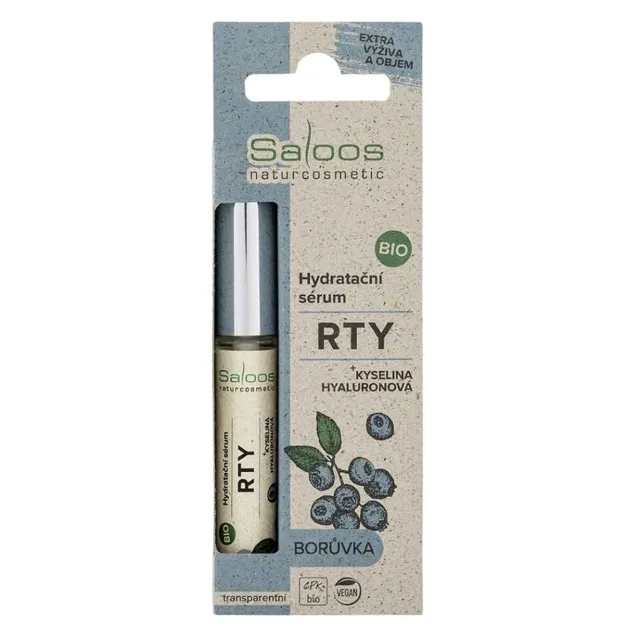 SALOOS Bio Hydratační sérum na rty Borůvka 7 ml