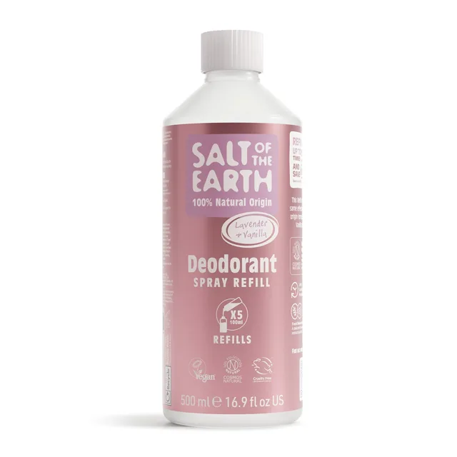 Salt Of The Earth Deodorant ve spreji Lavender & Vanilla Deodorant Refill - náplň 500 ml