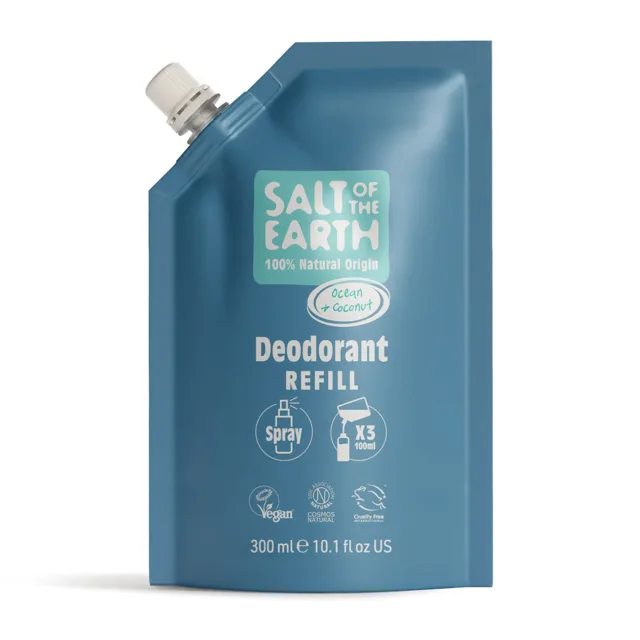Salt Of The Earth Deodorant ve spreji Ocean & Coconut Deodorant Refill - náplň 300 ml