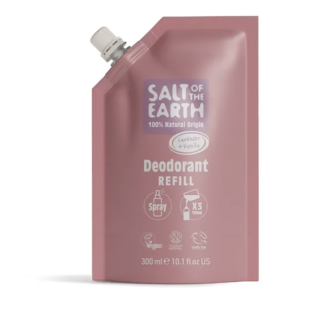 SALT OF THE EARTH Náplň deodorant spray lavender & vanilla 300 ml