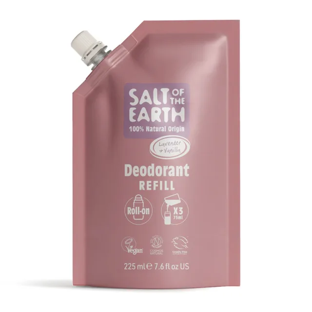 Salt Of The Earth Přírodní kuličkový deodorant Lavender & Vanilla Deo Refill - náplň 225 ml