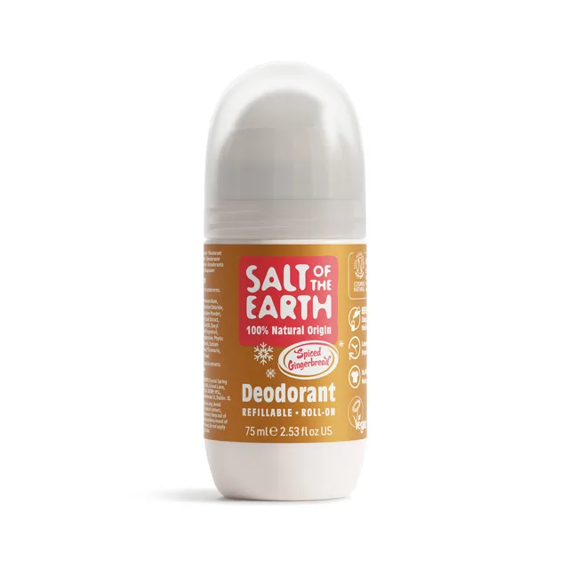 Salt Of The Earth Přírodní kuličkový deodorant Spiced & Gingerbread Deo Roll-on 75 ml