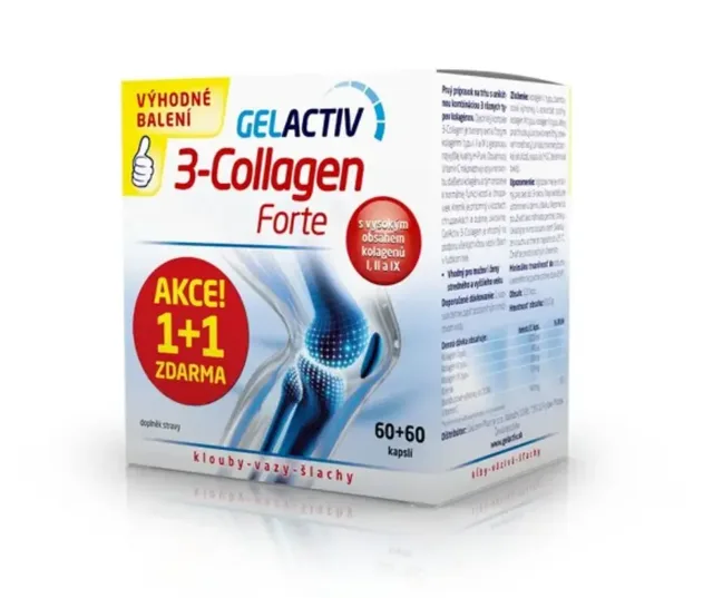 Salutem Pharma GelActiv 3-Collagen Forte 60+60 kapslí