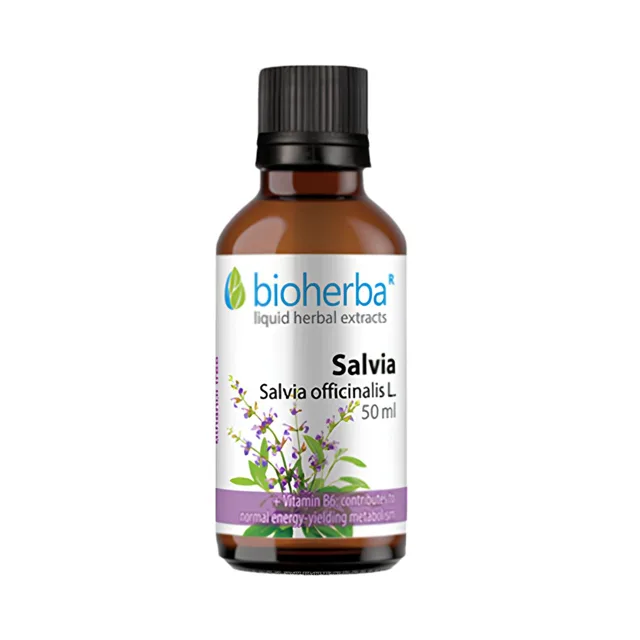 Šalvěj – tinktura kapky – 50 ml – Bioherba