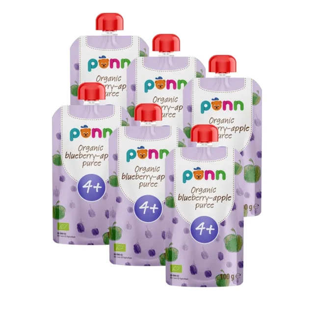 SALVEST Põnn BIO Jablko s borůvkami 6x100 g