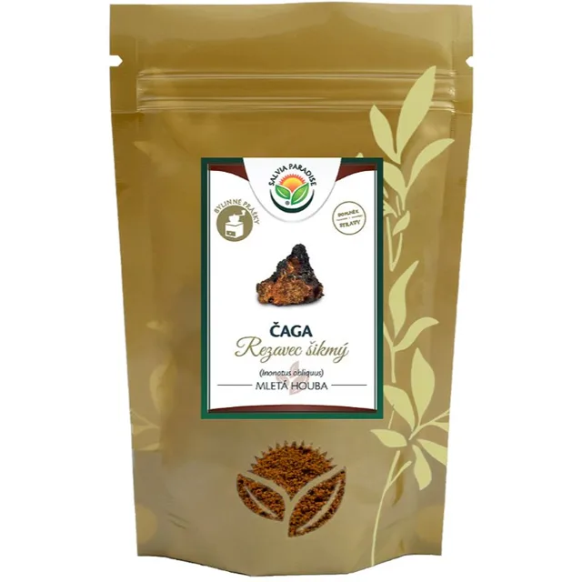 Salvia Paradise Čaga mletá houba prášek pro podporu imunitního systému 70 g