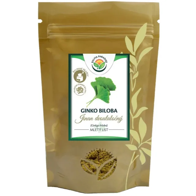 Salvia Paradise Ginkgo biloba mletý list doplněk stravy pro normální činnost srdce a mozku 120 g