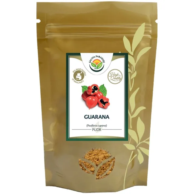 Salvia Paradise Guarana pudr prášek pro udržení energie a kognitivní výkonnosti 150 g