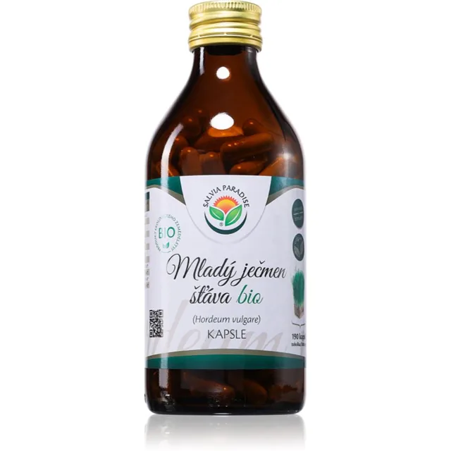 Salvia Paradise Mladý ječmen šťáva BIO přírodní antioxidant kapsle 190 cps