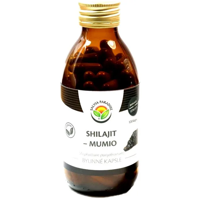 Salvia Paradise Shilajit bylinné kapsle kapsle pro podporu imunitního systému 120 cps