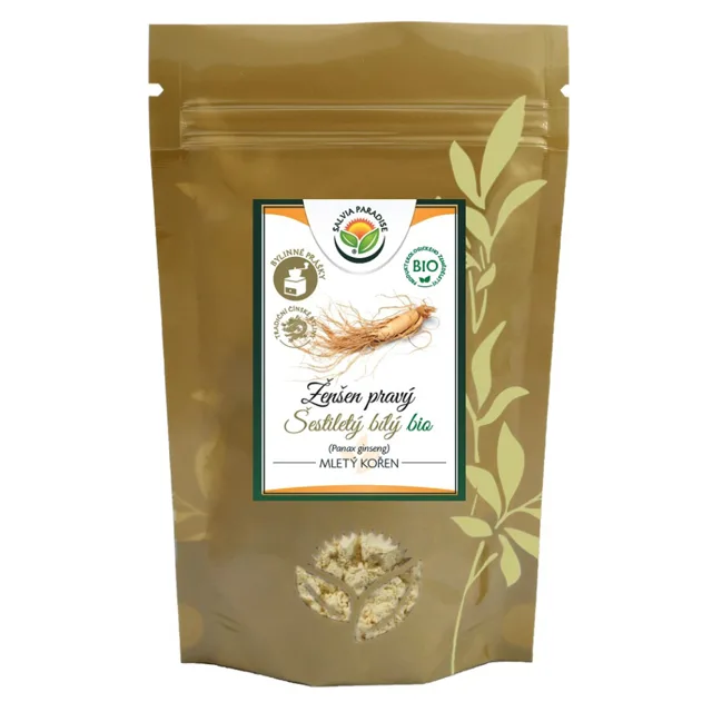 SALVIA PARADISE Ženšen pravý šestiletý kořen prášek BIO 75 g