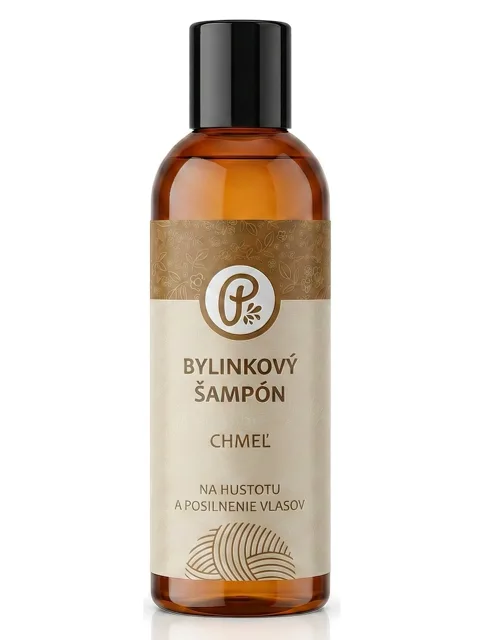 ŠAMPON chmel - přírodní šampon s přírodním keratinem na hustotu a posílení vlasů 200 ml