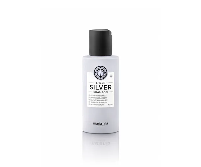 Šampon pro neutralizaci žlutých tónů Maria Nila Sheer Silver Shampoo - 100 ml + dárek zdarma