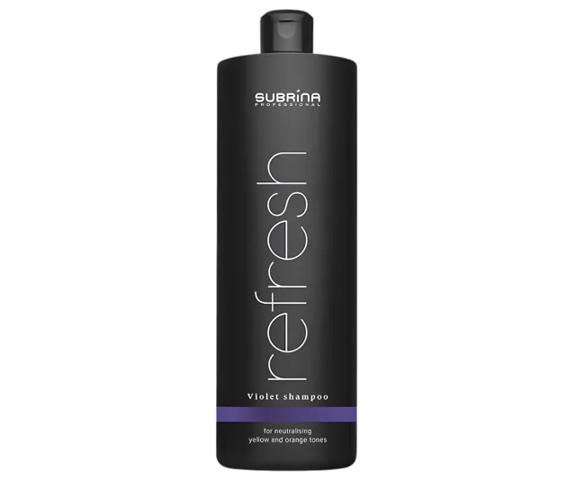 Šampon pro neutralizaci žlutých tónů Subrina Professional Violet Shampoo - 1000 ml + dárek zdarma