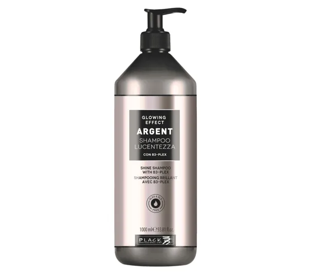 Šampon pro poškozené a lámavé vlasy Black Professional Argent Glowing Effect - 1000 ml + dárek zdarma