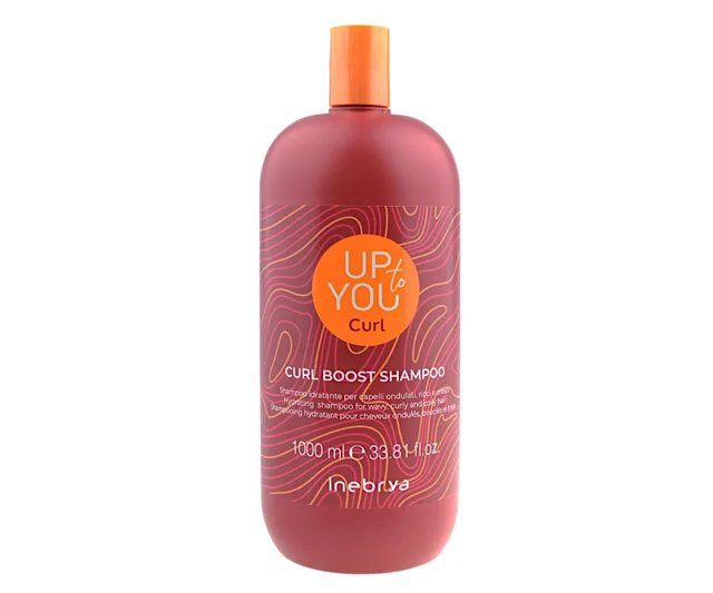 Šampon pro vlnité a kudrnaté vlasy Inebrya Up To You Curl Boost Shampoo - 1000 ml + dárek zdarma