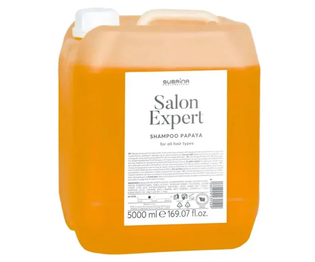 Šampon pro všechny typy vlasů Subrina Professional Salon Expert Shampoo Papaya - 5000 ml + dárek zdarma