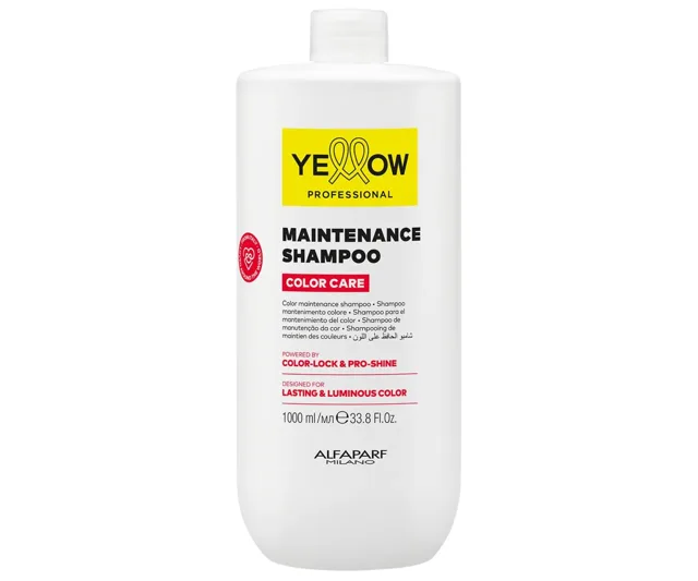 Šampon pro zachování barvy barvených vlasů Yellow Professional Color Care Maintenance Shampoo - 1000 ml + dárek zdarma